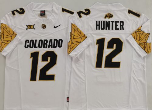 Colorado Buffaloes 12 Travis Hunter College Football JerseyWhite Three Dynasties