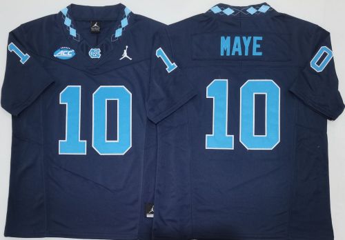 North Carolina 10 Drake Maye Limited College Basketball Jersey Black Three Dynasties