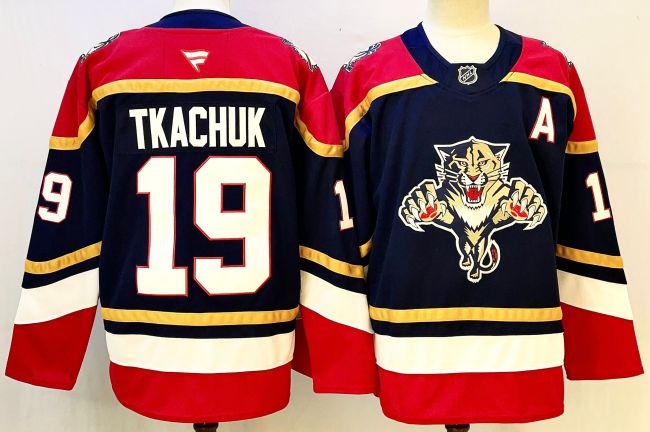 Fanatics Florida Panthers 19 Matthew Tkachuk Ice Hockey Jersey Black