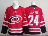 Fanatics Carolina Hurricanes 24 Seth Jarvis Ice Hockey Jersey Red