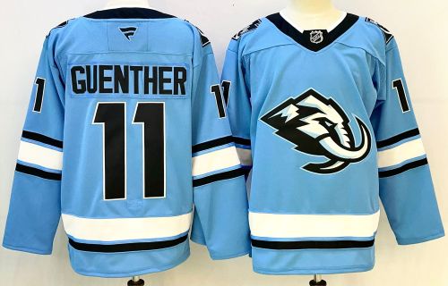 Fanatics Utah New Team 11 Dylan Guenther Ice Hockey Jersey Blue