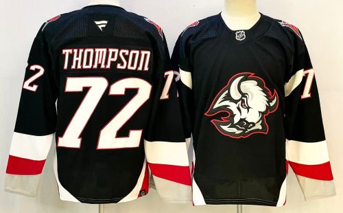 Fanatics  Buffalo Sabres 72 Tage Thompson Ice Hockey Jersey Black