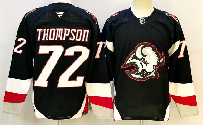 Fanatics  Buffalo Sabres 72 Tage Thompson Ice Hockey Jersey Black