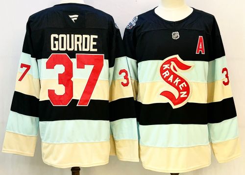 Fanatics Seattle Kraken 37 Yanni Gourde Ice Hockey Jersey
