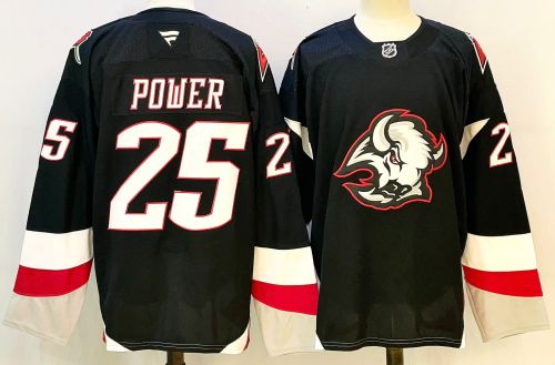 Fanatics  Buffalo Sabres 25 Owen Power Ice Hockey Jersey Black