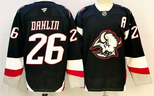 Fanatics  Buffalo Sabres 26 Rasmus Dahlin Ice Hockey Jersey Black