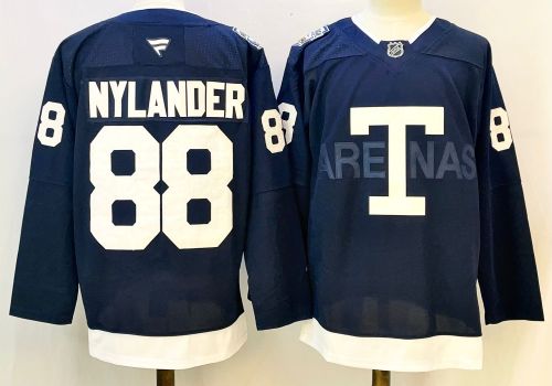 Fanatics Toronto Maple Leafs 88 William Nylander Hockey Jersey Navy Blue