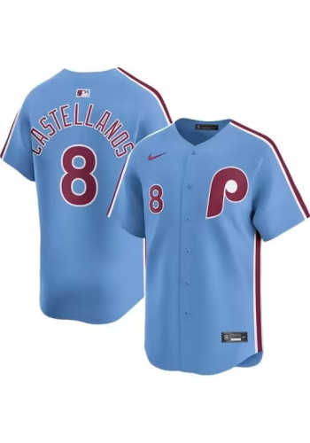 Nike Philadelphia Phillie ８ Nick Castellanos Baseball Jersey Blue