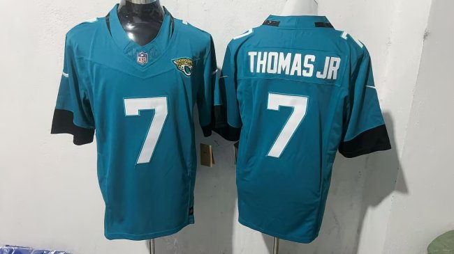 Jacksonville Jaguars 7 Brian Thomas Jr Football Jersey Green Three Dynasties