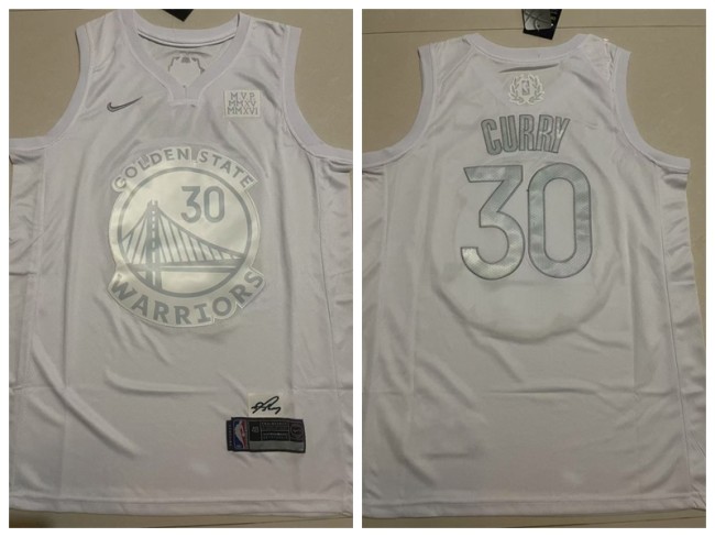 Nike Golden State Warrior 30 Stephen Curry Basketball Jersey White