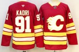 Fanatics Calgary Flames 91 Nazem Kadri Ice Hockey Jersey Red