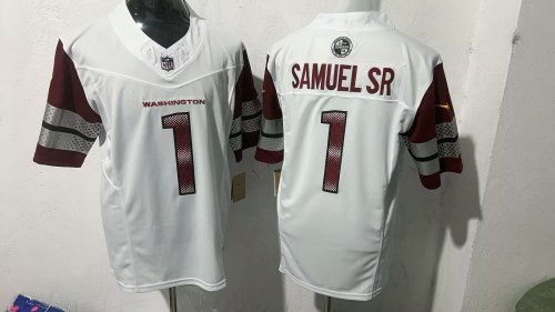 Washington Redskins 1 Deebo Samuel Sr Football Jersey White Three Dynasties