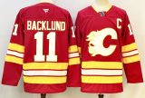 Fanatics Calgary Flames 11 Mikael Backlund Ice Hockey Jersey Red
