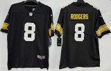 Pittsburgh Steelers 8 Aaron Rodgers Football Jersey Legend Black