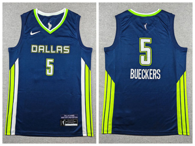 Nike Dallas Mavericks 5 Paige Bueckers Basketball Jersey Navy Blue
