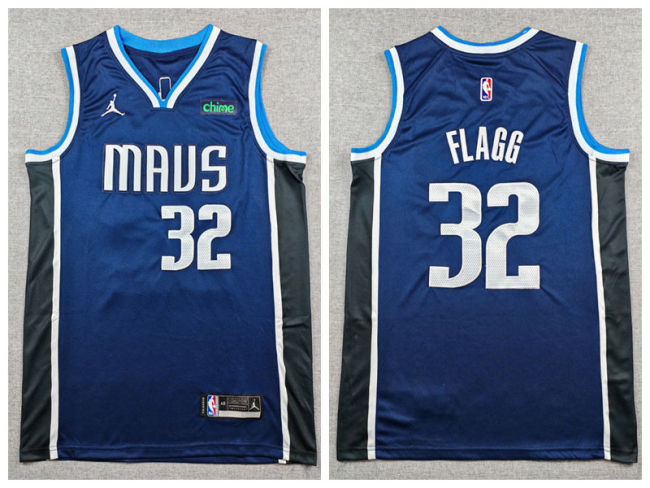 Jordan Dallas Mavericks 32 Cooper Flagg Basketball Jersey Navy Blue