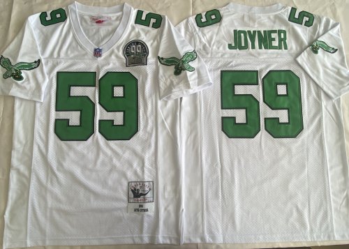 Philadelphia Eagles 59 Seth Joyner Football Jersey White Retro