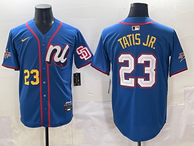 25 All Stars Nike San Diego Padres 23 Fernando Tatis Jr. Baseball Jersey Blue