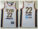 Indiana Fever 22 Caitlin Clark College Basketball Jersey White