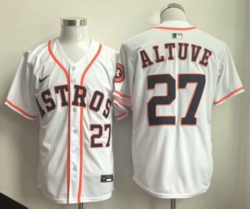 Houston Astros 27 Jose Altuve Nike White Home Limited Player Jersey