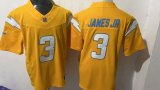 San Diego Chargers 3 Derwin James Jr Football Jersey Yellow Three Dynasties