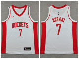 Youth Nike Houston Rockets 7 Kevin Durant Basketball Jersey White