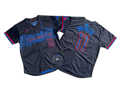 Nike Toronto Blue Jays 11 Bo Bichette Baseball Jersey Blue City Edition