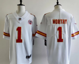 Kansas City Chiefs 1 Xavier Worthy Football Jersey Legend White