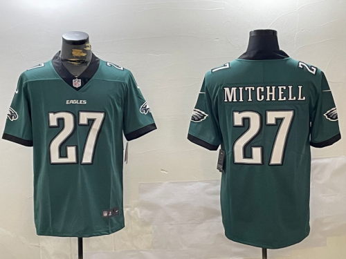 Philadelphia Eagles 27 Quinyon Mitchell Football Jersey Legend Green