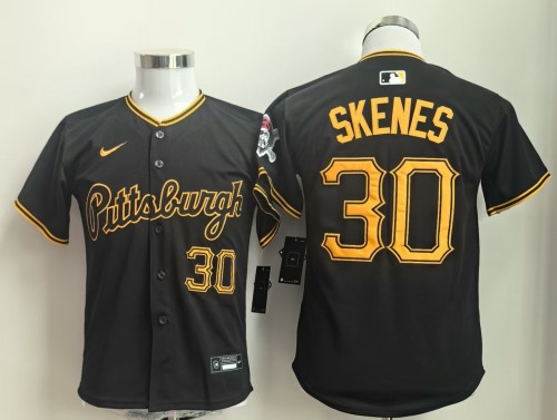 Youth Nike Pittsburgh Pirates 30 Paul Skenes  Baseball Jersey Black