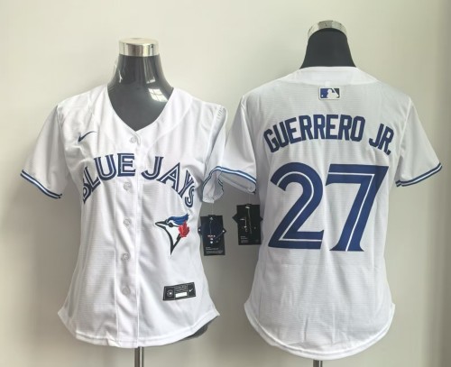 Women Nike Toronto Blue Jays 27 Vladimir Guerrero Jr. Baseball Jersey White