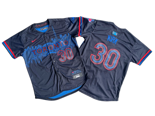Nike Toronto Blue Jays 30 Alejandro Kirk Baseball Jersey Blue City Edition