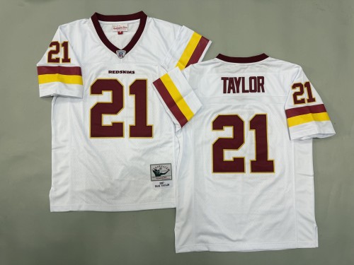 Washington Redskins 21 Sean Taylor Football Jersey White Retro