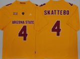Arizona Sun Devis 4 Cam Skattebo College Football Jersey Yellow Three Dynasties