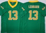 Norte Dame Fighting Irish 13 Riley Leonard College Football Jersey Green Three Dynasties