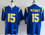San Diego Chargers 15 Ladd McConkey Football Jersey Legend Royal