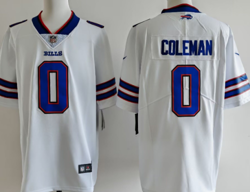 Buffalo Bills 0 Keon Coleman Football Jersey Legend White