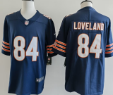 Chicago Bears 84 Colston Lovelandr Football Jersey Legendary navy Blue