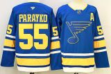 Fanatics St. Louis Blues 55 Colton Parayko Ice Hockey Jersey Blue