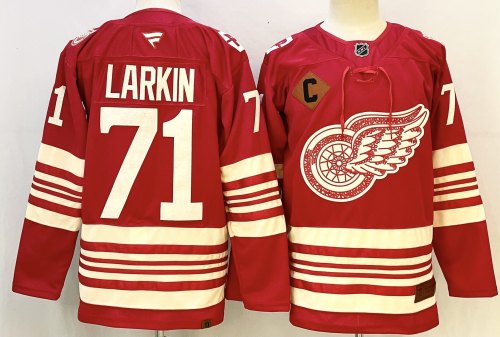 Fanatics Detroit Red Wings 71 Philip Larkin Ice Hockey Jersey Red