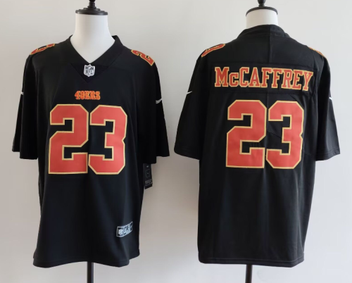 San Francisco 49ers 23 Christian McCaffrey Football Jersey Black