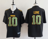 Green Bay Packers 10 Jordan Love Football Jersey Legend Black