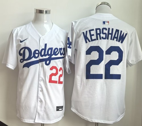 Los Angeles Dodgers 22 Clayton Kershaw Nike White Alternate Limited Player Jersey