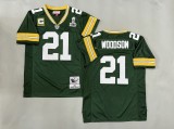 Green Bay Packers 21 Charles Woodson Football Jersey Green Retro