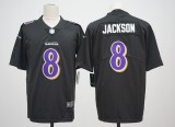 Baltimore Ravens 8 Lamar Jackson Football Jersey Legend Black Fashion Edition