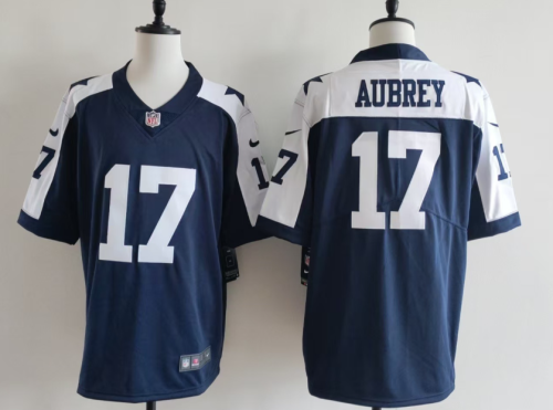 Dallas Cowboys 17 Brandon Aubrey Football Jersey  Legend Navy Blue