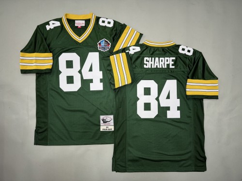 Green Bay Packers 84 Sterling Sharpe Football Jersey Green Retro