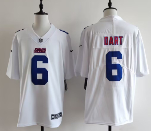 New York Giants 6 Jaxson Dart Football Jersey Legend White