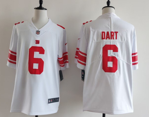 New York Giants 6 Jaxson Dart Football Jersey Legend White