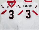 GEORGIA bulldogs 3 Nate Frazier Coolege Football Jersey White Three Dynasties